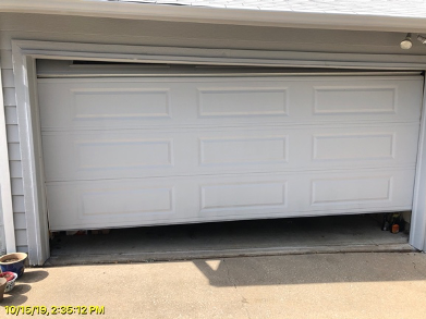 Off track garage door