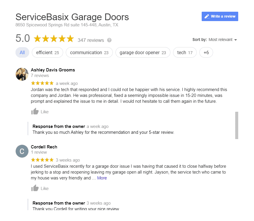 ServiceBasix Garage Doors San Antonio Review